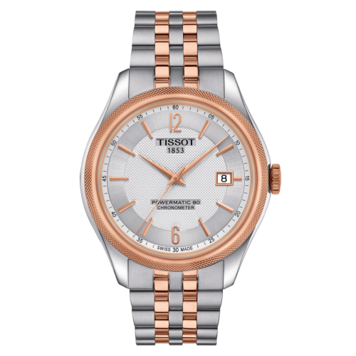 Tissot Ballade Powermatic 80 41 Stainless Steel / Rose Gold PVD / Silver / Bracelet